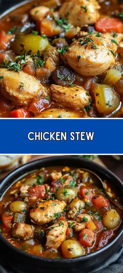 Best Chicken Stew, Stew Recipes Crockpot, Chicken Vegetable Stew, Slow Cooker Chicken Stew, Chicken Stew Recipe, Crockpot Recipes Beef Stew, Crockpot Stew, Stew Chicken Recipe, Slow Cooked Chicken