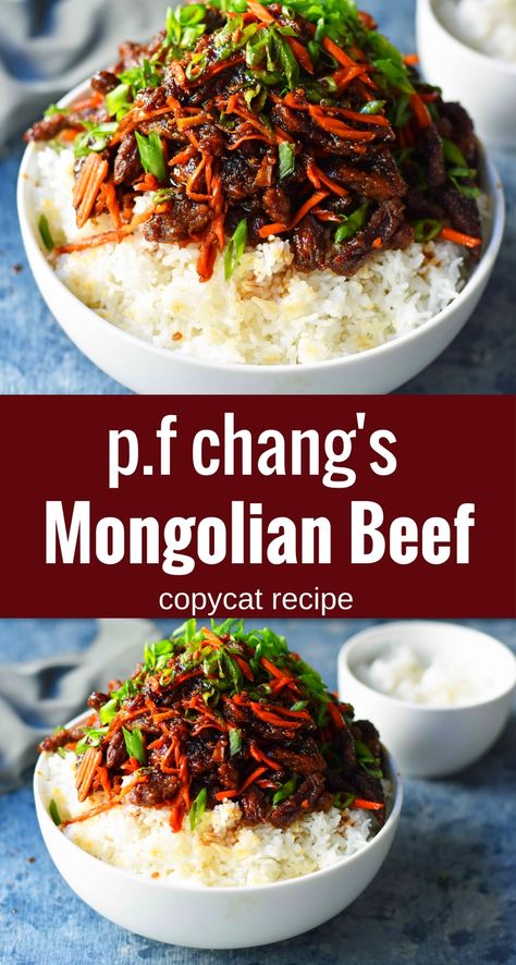 Mongolian Beef Recipe, P F Chang, Modern Honey, Asian Dish, Mongolian Beef Recipes, Crispy Beef, Pf Changs, Asian Beef, Mongolian Beef