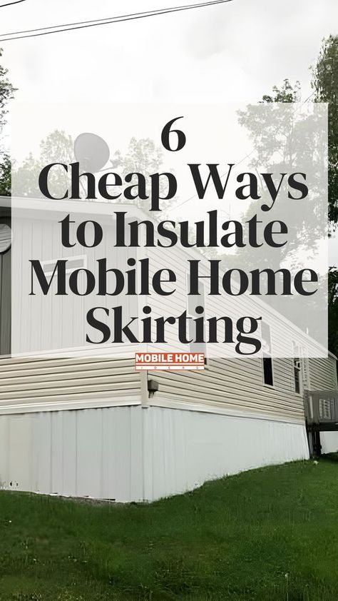 What are the cheap ways to insulate mobile home skirting? Here are some budget-friendly methods: Foam board insulation, fiberglass batting, reflective insulation, adding skirting vents, hay bales, and sealing any gaps in the skirting with weatherproofing caulk. Insulating Mobile Home, Trailer Underpinning Ideas Diy, Fixing Up A Mobile Home Diy, Diy Underpinning Ideas, Mobile Home Insulation Ideas, Cheap Underpinning Ideas, Diy Insulation Cheap, Tiny House Skirting, Modular Home Skirting Ideas