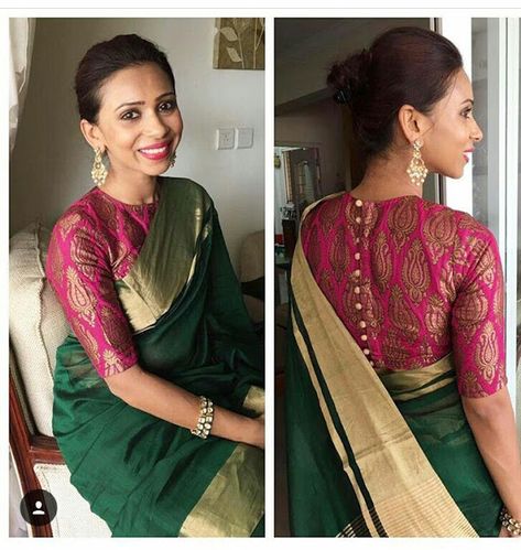 30 Latest High Neck Blouse Designs for Sarees || #TrendingPatterns | Bling Sparkle Indian Blouse Designs, Sari Blouses, Boat Neck Blouse Design, Blouse Designs High Neck, Sari Design, Saree Blouse Neck Designs, New Saree Blouse Designs, Blouse Ideas, Sari Blouse Designs