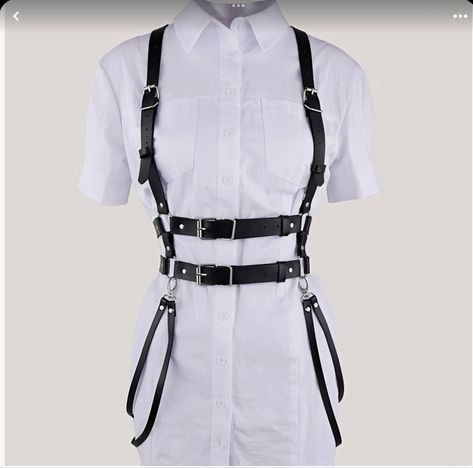 Belts 2023, Body Belt, Punk Style Outfits, Harness Belt, Suspenders For Women, Concept Clothing, Leather Harness, Fashion Design Clothes, Dark Fashion