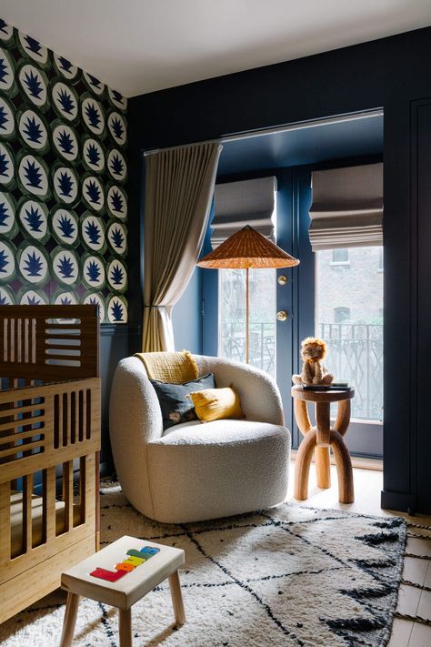 The Expert - These 11 Kids’ Room Ideas Will Bring Out Your Inner Child Tali Roth, City Townhouse, Expecting Couple, Contemporary Nursery, Navy Nursery, Contemporary Sculpture, Nursery Inspiration, Baby Boy Rooms, Nursery Design