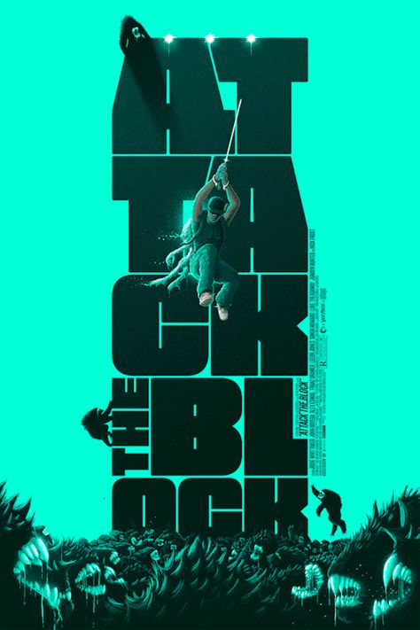 Attack the Block Attack The Block, Adobe Photoshop Design, Movie Poster Wall, Graphic Poster Art, 다크 판타지, Pop Culture Art, Beach Cover Ups, Alternative Movie Posters, Photoshop Design