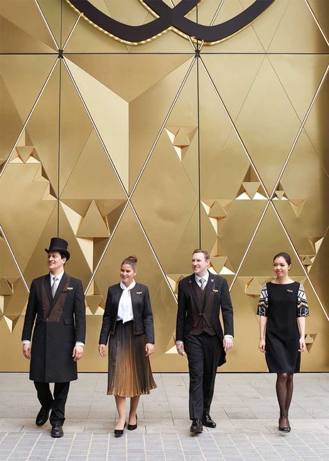 Sofitel @sofitel Uniforms [https://sofitel.accor.com/france/index.fr.shtml], manufactured by Dallen [https://www.dallendesign.com.au/]. Fashion Sketches, Hotel Uniform, Staff Uniforms, Hospitality Uniform, Darling Harbour, Uniform Design, Cosplay Outfits, Hotels And Resorts, Luxury Hotel