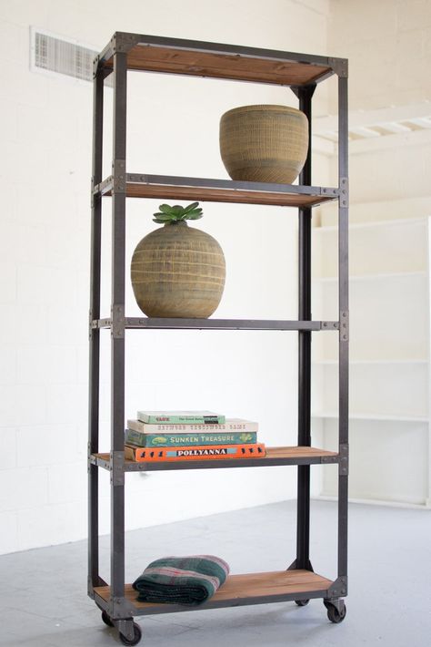 Steel shelving unit