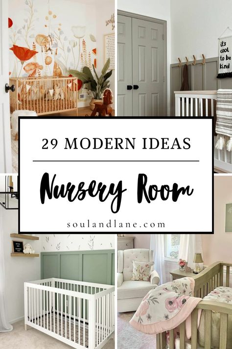 Redefine baby room aesthetics with our collection of modern nursery ideas that promise to inspire both you and your stylish tot. Discover how to utilize minimalist designs, chic accessories, and smart storage solutions to craft a space that’s as fashionable as it is functional. From bold color schemes to eco-friendly materials, find out how to create a nurturing environment that’s ahead of its time. Welcome your new arrival in a nursery designed with a modern twist. Infant Bedroom Ideas, Nursery Ideas With Full Size Bed, Nursery Ideas With Wallpaper, Modern Baby Nursery Neutral, Functional Nursery Ideas, Nursery Simple, Nursery Wall Ideas, Nursery Design Ideas, Modern Baby Boy Nursery