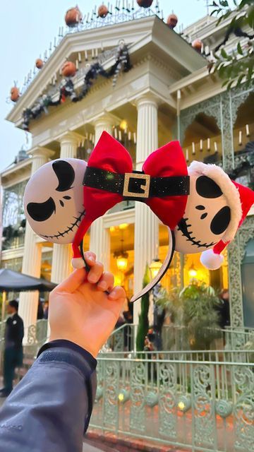 Jack Skellington Mickey Ears, Mickey Ears Diy, Christmas Disney Ears, Disneyworld 2024, Halloween Mickey Ears, Christmas Mickey Ears, Christmas Lifestyle, Micky Ears, Diy Disney Ears