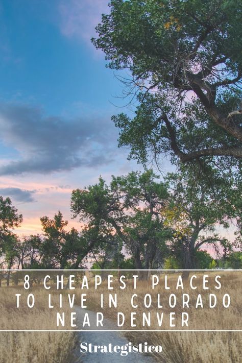 If you want to live close to the Mile High City on a budget, then check out this list of the cheapest places to live in Colorado near Denver now in 2022. #cheapcolorado #coloradoliving #denvercolorado #denverco Cheapest Places To Live, Colorado Living, Mile High City, Living In Colorado, Places To Live, Mile High, Best Places To Live, Denver Colorado, Best Cities