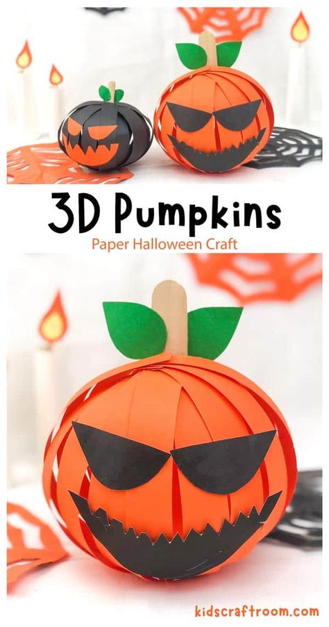 Paper Pumpkin Craft, Fun Diy Halloween Decorations, Paper Cup Crafts, Spooky Halloween Crafts, Dekorasi Halloween, Fun Halloween Games, Cute Halloween Decorations, Pumpkin Craft, Kids Craft Room