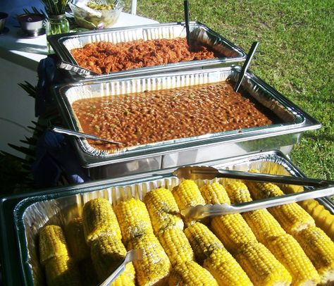 Bbq Wedding Reception, Wedding Reception Dinner, Bbq Menu, Picnic Theme, I Do Bbq, Reception Food, Bbq Wedding, Wedding Reception Food, Reception Dinner