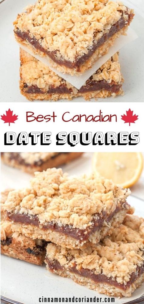 Matrimonial Cake, Date Oatmeal, Oatmeal Crumble Bars, Bars With Coconut, Oatmeal Crumble Topping, Canadian Recipes, Oatmeal Crumble, Streusel Bars, Date Squares