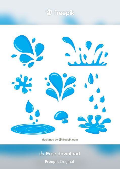 Water Splashes Drawing, Splash Drawing Simple, Water Splash Drawing, Yearbook Doodles, Water Splash Illustration, Splash Drawing, Water Splash Vector, Splash Illustration, Water Clipart