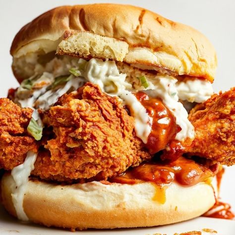 Nashville Sandwich, Nashville Hot Chicken Sandwich Recipe, Red Hot Chicken, Nashville Hot Chicken Sandwich, Nashville Chicken, Chicken Sandwich Recipe, Hot Chicken Sandwiches, Nashville Hot Chicken, Nashville Hot