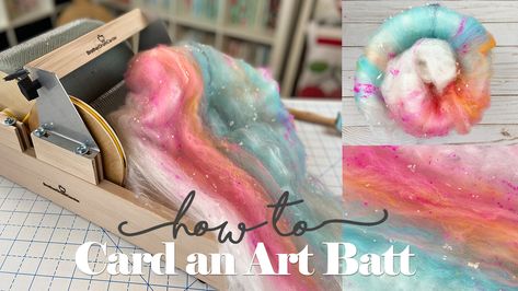 How to Card an Art Batt // TUTORIAL is a post from Confessions of a Homeschooler. If you’ve enjoyed this post, be sure to follow Erica on Instagram, Twitter, Facebook, Pinterest, and Google+!  Also be sure to stop by her Community to join the discussion or her Store to see her latest items!
Join me to see how you can create this super fun and colorful art batt for spinning!
The post How to Card an Art Batt // TUTORIAL appeared first on Confessions of a Homeschooler. Drop Spinning, Hand Dyed Yarn Inspiration, Blending Board, Drum Carder, Making Yarn, Yarn Spinning, Rigid Heddle Weaving, Art Batts, Yarn Inspiration