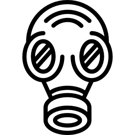 Black Gas Mask, Gas Mask Drawing, Icon Files, Mask Drawing, Free Gas, Png Icons, Icon Collection, Free Icon, Gas Mask