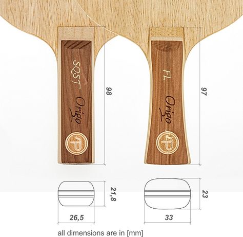 According to the ITTF rules, at least 85 percent of the table tennis bat by thickness shall be made of natural wood. Dimensions might vary. Tennis Rules, Table Tennis Bats, Tennis Serve, Steffi Graf, Pour Art, Play Tennis, Table Tennis, Ping Pong, The Table