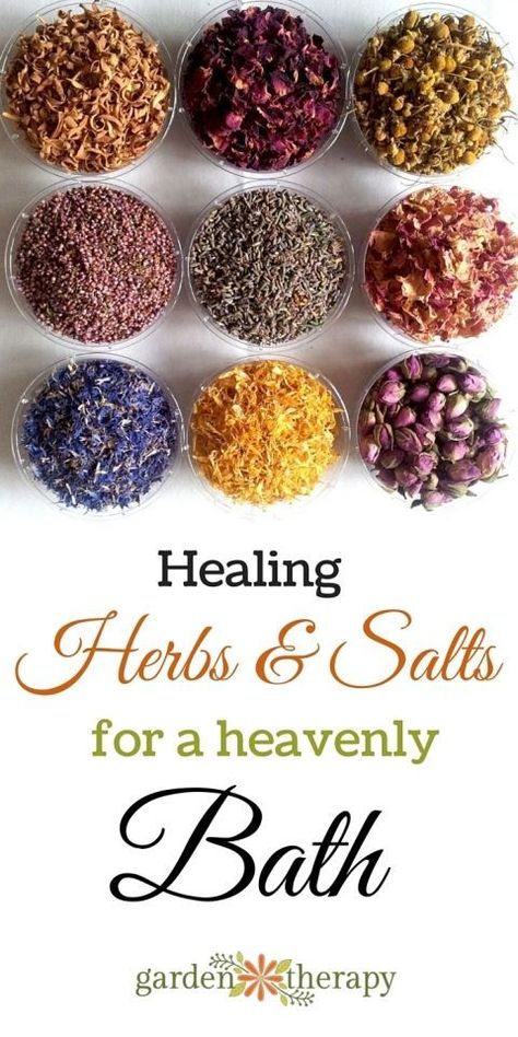 Healing herbs and salts for your bath Diy Lush, Herbal Bath Tea, Tub Tea, Săpunuri Handmade, Soya Mumu, Bath Recipes, Bath Tea, Herbal Bath, Lip Scrubs