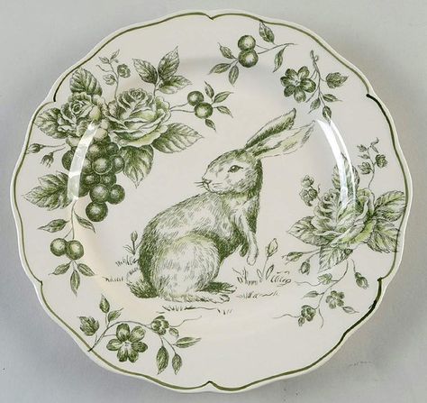 Farmhouse Dinnerware, Easter Display, Easter Plates, Bunny Plates, Easter Bunny Rabbit, Vintage Spring, Easter Rabbit, Dinner Plate Sets, Tableware Accessories