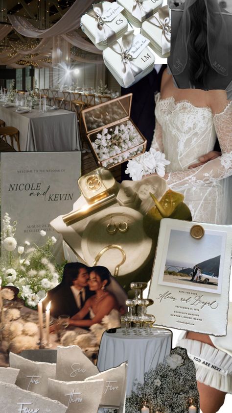 Romantic Wedding Mood Board, Old Money Wedding Details, Old Money Theme Wedding, Romantic Wedding Aesthetic, Planning 2025, Old Money Wedding, Chic Modern Wedding, Money Wedding, Wedding Boards