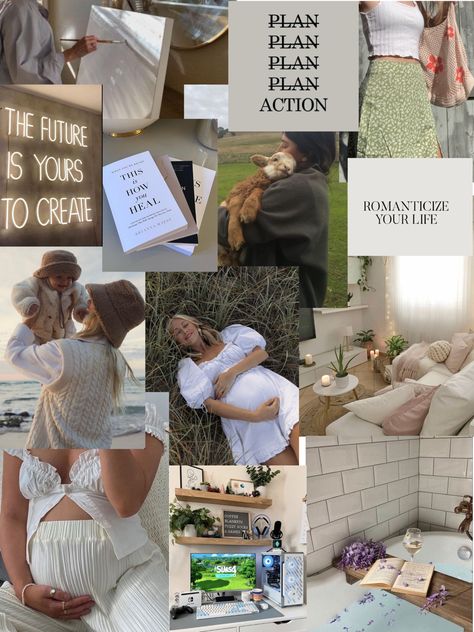 #pregnancy #healing #cosyliving #decor #cottagecore #cosygaming #selfcare #inspo #artsy #romanticizeyourlife #createlivedream #animals #books #hippievibes Parent Vision Board, Mum Vision Board, Baby Girl Vision Board, Mommy Vision Board, Pregnancy Vision Board Pictures, Manifest Motherhood, Fertility Vision Board Getting Pregnant, 2024 Vision Board Pregnancy, 2024 Vision Board Baby