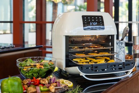 The air fryer oven is not only the hottest new appliance in the culinary world, it’s also one of the top items on holiday shopping lists—but why? Because it can do everything! Well, almost everything. From Thanksgiving dinner to healthy and delicious snacks, you can enjoy almost any meal in minutes with the BCP XXXL 10 Large Air Fryer, Countertop Oven, Stuffed Whole Chicken, Christmas Tree Shop, Toaster Oven, Thanksgiving Dinner, Yummy Snacks, No Cook Meals, Tray Bakes