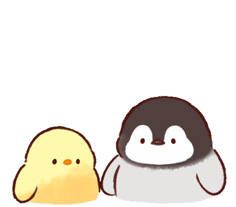 Soft and Cute Chick Pop-Up Stickers | Line Sticker Soft And Cute Chick, Stickers Soft, Chicken Animal, Japan Stickers, Adobe Illustrator Design, Baby Penguins, Gif Animation, Anime Animals, Anime Baby