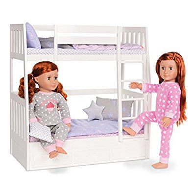 Our Generation "Dream Bunks" Doll Doll Bunk Beds, Bunk Bed Sets, American Girl Doll Bed, American Girl Doll Sets, Our Generation Doll, Twin Dolls, Generation Dolls, American Girl Doll Accessories, Our Generation Dolls