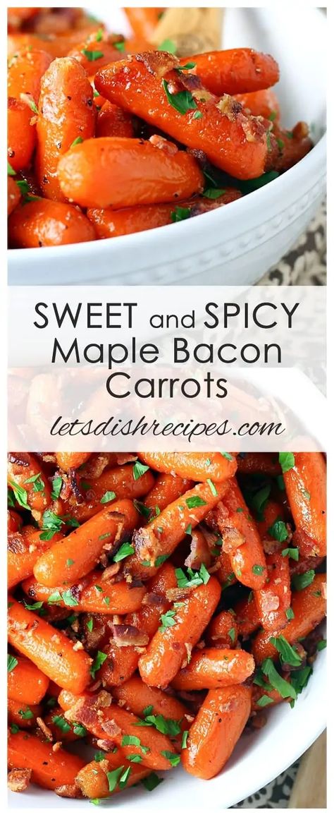 Maple Carrots, Bacon Carrots, Maple Glazed Carrots, Savory Sides, Carrots Recipe, Virtuous Woman, Maple Bacon, Maple Glaze, Carrot Recipes