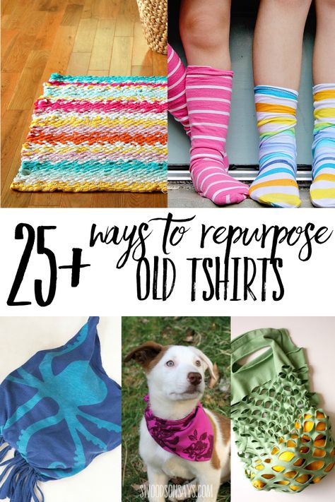 A curated list of creative, fun tshirt upcycle tutorials! Lots of ways to repurpose old tshirts in this upcycle craft roundup. Couture, Reuse Tshirts Ideas, Crafts With Old Tshirts, Recycled T Shirts Upcycling, T Shirt Repurpose, Tshirt Recycle Ideas, Things To Do With Old T Shirts, Upcycle Tshirt Ideas, Upcycle Tshirt Refashioning