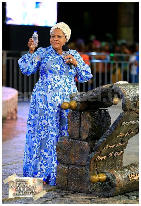 TB Joshua's wife, Evelyn, introduces LIVING WATER to SCOAN church members. THOSE who drink it will never thirst again. Your perspective please T B Joshua, Tb Joshua, Living Water, Water, On Instagram, Quick Saves, Instagram