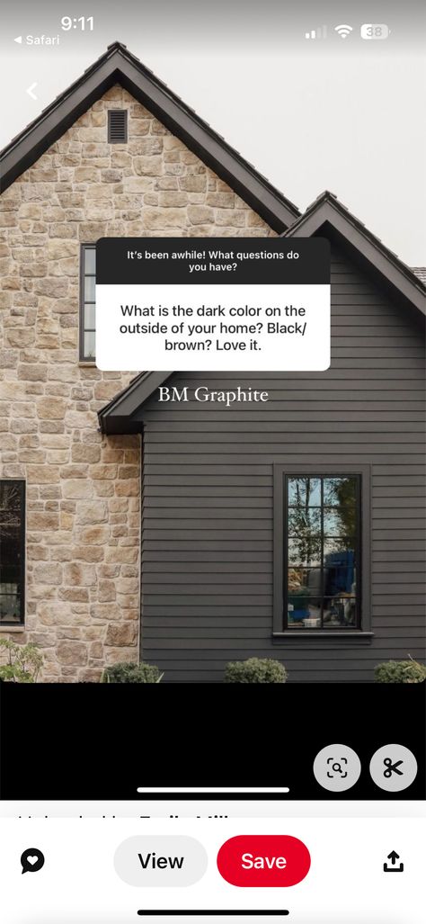 Dark Home Exterior, Dark House Exterior, Brown House Exterior, Brown Brick Houses, Color Combinations Home, House Redo, Brown Brick, Exterior House Paint Color Combinations, Exterior House Color