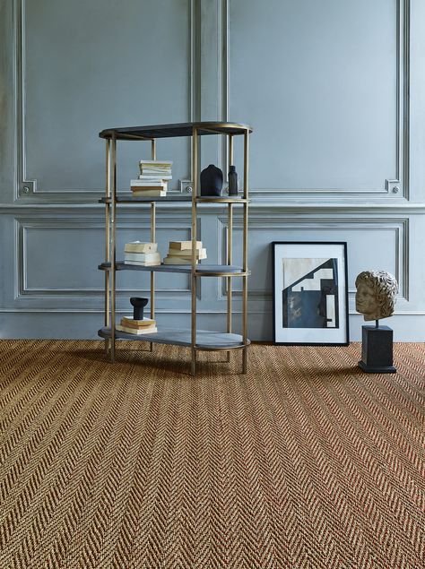 Crucial Trading's Seagrass floorcovering seen here in 'Red Weft' Colourway. #crucialtrading #floorcovering #carpet #homedecor Crucial Trading, House Diys, Seagrass Carpet, Sisal Carpet, Carpet Fitting, Natural Carpet, Natural Flooring, Bathroom Idea, Relaxation Room