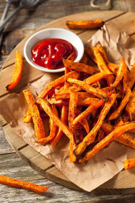 Clean Eating Baking, Frozen Sweet Potato Fries, Baked Sweet Potato Fries, Freeze Sweet Potatoes, Healthy Cheese, Clean Eating Vegetarian, Sweet Potato Fries Baked, Yummy Sweet Potatoes, Nigel Slater