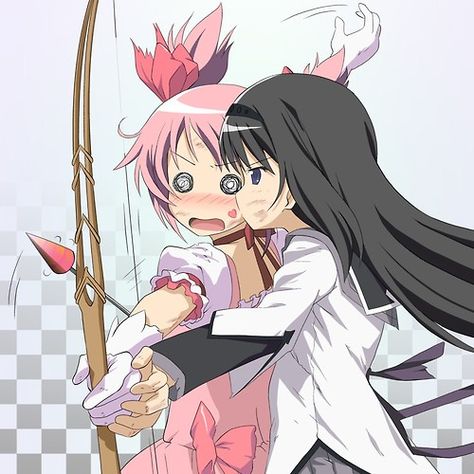 Madoka_Homura_Madoka 13 Checker Background, Mahō Shōjo Madoka Magica, Ds Games, Mahō Shōjo, Puella Magi, Puella Magi Madoka Magica, Yandere Simulator, Purple Eyes, Madoka Magica