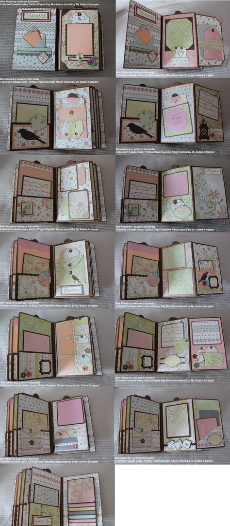 8x8 Scrapbook Layouts, Ide Scrapbook, Mini Albümler, Christmas Mini Albums, Penanda Buku, Mini Photo Albums, Mini Albums Scrap, Mini Album Tutorial, Scrap Album