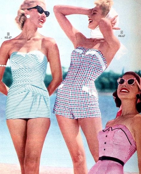 60s Beach Fashion, 50s Photoshoot, 60s Beach, 50s Beach, 50s Summer, Beachy Girl, Summer Moodboard, Coastal Fashion, Fashion 50s