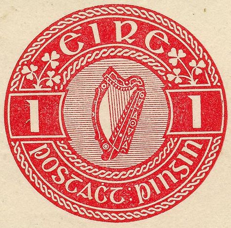 Irish Harp Postage Stamp: Ireland History, Irish Symbols, Irish Harp, 31 December, Erin Go Bragh, Irish Roots, Copyright Law, Irish Eyes, Irish History