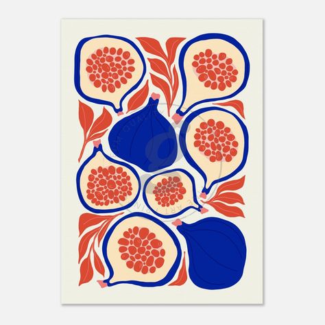 Introducing the Fig Print from our Abstract Fruit Collection, the perfect addition to your kitchen wall art! Elevate your cooking space with this vibrant and eye-catching piece. Designed to bring a burst of color and creativity to your kitchen, this Fig Print is a must-have for art enthusiasts and fruit lovers alike. With its abstract design and lively hues, it effortlessly adds a touch of modernity to any kitchen decor. Adds a pop of personality: Embrace the beauty of nature with this unique fig print. Its bold and vivid design instantly draws attention and sparks conversations, making it the focal point of your kitchen. Enhances the ambiance: Transform your kitchen into a lively and welcoming space with this stunning wall art. The vibrant colors and artistic composition create a warm and