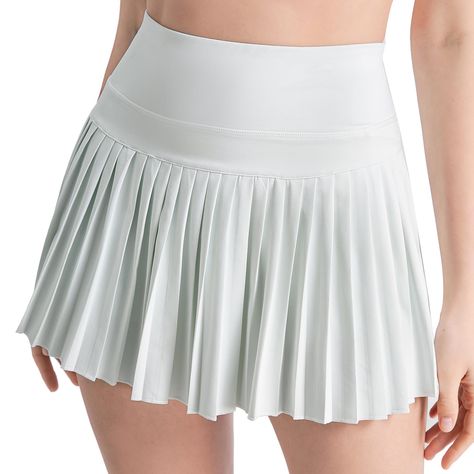 PRICES MAY VARY. 【Fabric】The tennis skirt for women is made of light and breathable fabric with a nice stretch. Comfortable, flowy and easy to wear. The built-in shorts is not extremely see-through. 【High Waisted and Pleated】High waisted golf skirt featuring an elastic waistband. Flat, comfortable to wear and flattering. Pleated design gives it extra style. The flowing pleated skirt twirls with you. 【Built in Shorts and 2 Pockets】The stretchy mesh tennis shorts is very breathable, not super tigh Womens Tennis Skirt, Golf Skorts, Athletic Skirts, Skirt With Shorts, Athletic Skort, Pleated Tennis Skirt, Tennis Shorts, Tennis Skirts, Pleated Skirts