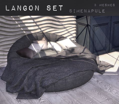 Sims 4 Cc Lounge Chairs, Sims 4 Cc Beanbag, Sims 4 Bed Sets Cc, Sims 4 King Size Bed Cc, Sims 4 Cc Circle Bed, Sims4 Beds Cc, Sims 4 Cc Furniture Functional Bed, Sims 4 Round Bed, Sims 4 Comforter Cc