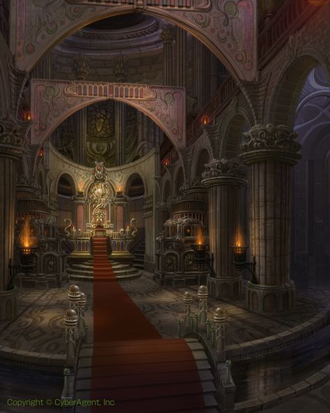 Throne! Hyrule Castle, Castlevania Wallpaper, Throne Room, Fantasy City, Fantasy Castle, Fantasy Setting, Fantasy Places, Fantasy Concept Art, Arte Fantasy