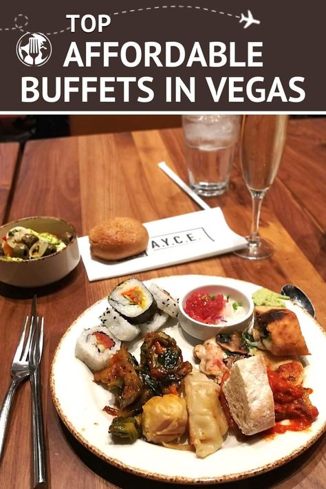 Did you know, all-you-can-eat-buffets are a huge deal in Las Vegas? Casinos compete against each other to offer the best buffets in town. With an overwhelming choice of buffets to choose from at a substantial prices, how do you know which one to go to for quality at a reasonable price? Our answer: seek off strip buffets and go where the locals go for quality and value buffet in Las Vegas. Here are the best affordable buffets in Las Vegas. | Authentic Food Quest. Buffets In Las Vegas, Las Vegas Eats, Las Vegas Buffet, Las Vegas Food, Best Buffet, Vegas Food, La Food, Buffet Food, Authentic Recipes