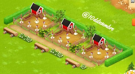 Inspo Hay Day chickens PT1 #hayday #haydayturkiye #haydayindonesia #haydaykitchen #haydayaddict #hayday4life #haydayonly #haydayfarm #haydayinspo #haydayfarmideas #haydayidea #haydayideas #haydaydesign #haydayfarmdesign #haydaydeco #haydaydecor #haydaydecoration #haydaylayout Hay Day Chicken Coop Design, Hayday Chicken Design, Hay Day Design Ideas, Hayday Farm Design Easy, Hay Day Farm Inspiration, Hayday Farm Design Ideas, Hay Day Farm Layout, Hay Day Farm Design Ideas, Hay Day Farm Design