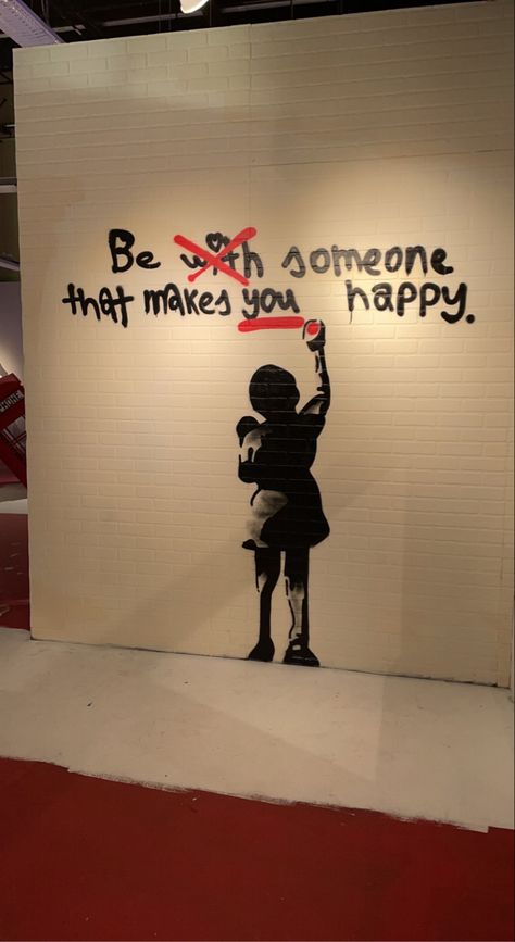 Bansky Banksy Street Art, Action Illustration, Trust Art, Street Art Ideas, Graffiti Quotes Deep, Banksy Tattoo, Street Art Quotes, Banksy Wall Art, Graffiti Quotes