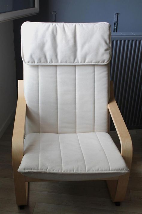 Poäng chair upgrade - IKEA Hackers Poang Ikea, Diy Slipcover, Poang Chair, Ikea Poang Chair, Chair Redo, Country Interiors, Ikea Kids, Ikea Furniture Hacks, Ikea Chair