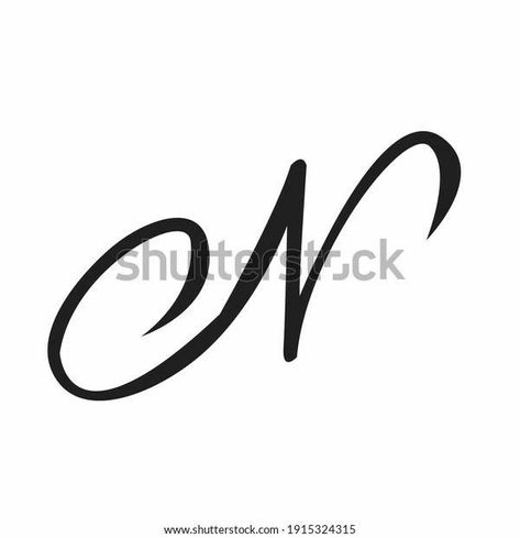 Letter N Nails, Letter N Tattoo Design, N Design Letter, Letter N Drawing, N Tattoo Letter Design, N Letter Tattoo, Letter N Design, N Letter Design, Letter N Logo