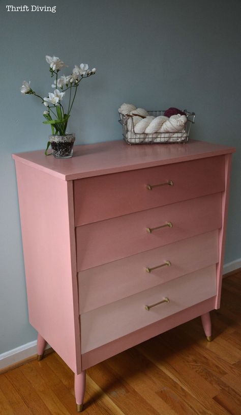 Pink Dresser, Pink Furniture, Dekorasi Kamar Tidur, Dresser Makeover, Furniture Renovation, Furniture Makeovers, Refurbished Furniture, Affordable Furniture, Flipping Furniture