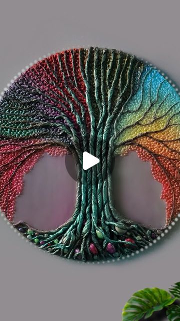 ardhi.kalyani (𝓐𝓶𝓶𝓾𝓵𝓾) on Instagram: "🌈 Rainbow tree made from waste Brown papers 🤩...Watch step by step tutorial is on my youtube channel "Kalyani's corner" link given in my bio ❤️ 
.
.
.
.
.
.
.
.
#Kalyaniscorner #artist #artistsoninstagram #artandcraft #artwork #art #artoftheday #reelvideo #reelsinstagram #reelsinsta #reelsindia #reels #reelsvideo #trending #trendingcrafts #trendingreels #diyprojects #diy #diycrafts #craftideas #bestoutofwaste #viralreels #viralvideos #rainbowtree #walldecoration #handmade #giftideas #treeoflife #homedecor" Patchwork, Hand Made Wall Art, Best Of Waste Creative, New Art Ideas Creativity Artworks, Arts And Crafts For Adults Projects, Art And Craft Ideas For Adults, Waste Out Of Best Ideas Creative, Art From Waste Ideas Creative, Art Out Of Waste