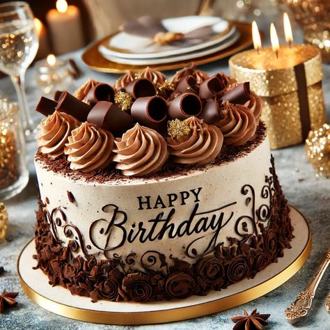 Happy Birthday Cake Toppings Images 4 Chocolate Cake Design Birthday Men, Birthday Cake 70 Man, Masculine Cake Design, Coffee Lover Cake Design, Tart Cake Birthday, Cake Designs For Men Birthday, Guys Birthday Cake, Cake Designs Chocolate, Chocolate And White Cake