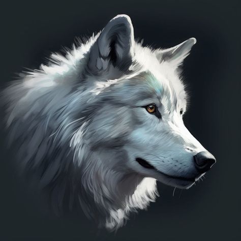 Snow Wolf Aesthetic, White Wolf Art, Wolf Pet, Dogs White, Wolf Dogs, Snow Wolf, Cave Bear, Two Wolves, Dark Art Tattoo